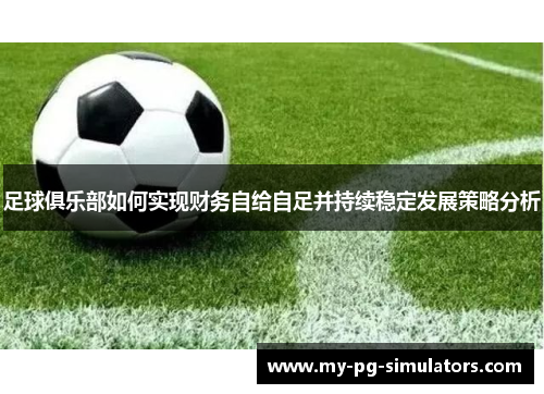足球俱乐部如何实现财务自给自足并持续稳定发展策略分析