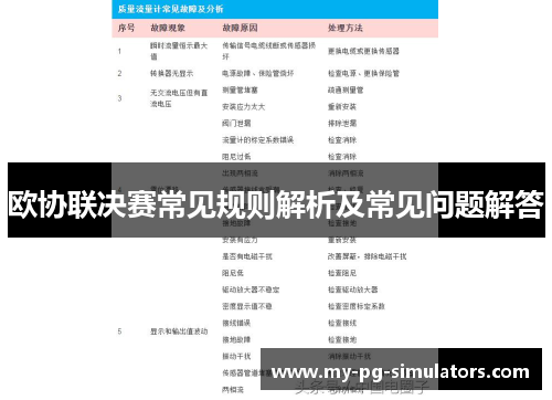 欧协联决赛常见规则解析及常见问题解答 欧协联决赛常见规则解析及常见问题解答