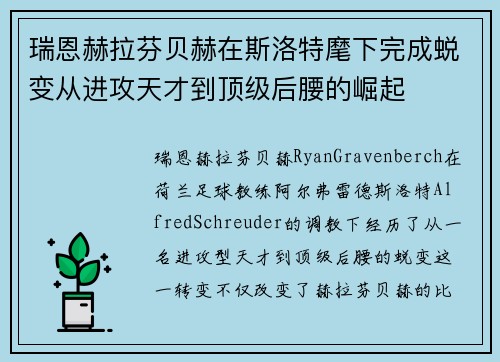 瑞恩赫拉芬贝赫在斯洛特麾下完成蜕变从进攻天才到顶级后腰的崛起 瑞恩赫拉芬贝赫在斯洛特麾下完成蜕变从进攻天才到顶级后腰的崛起